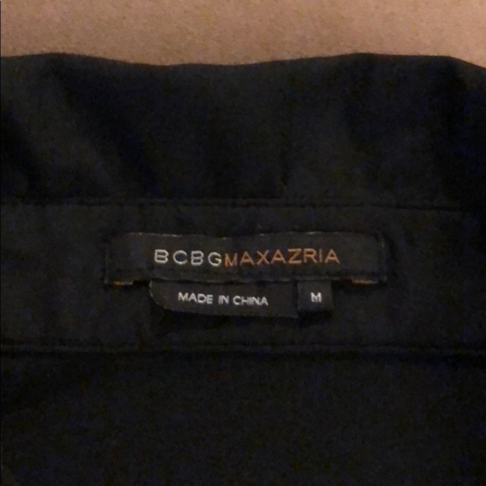 Bcbg Black Sleeveless Button Down Top - image 2